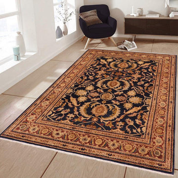 handmade Traditional Kafkaz Chobi Ziegler Blue Brown Hand Knotted RECTANGLE 100% WOOL area rug 8 x 10